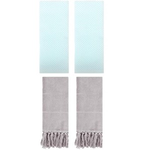 REGALWOVEN 4 Pcs Cotton Bathroom Hand Towels for Spa, Hotel - 1 of 4