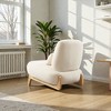 Mshliw Modern Accent Chair with Pillow, Single Sofa, Upholstered Lounge Chair for Living Room Bedroom and Home Office Relaxation Seating - 4 of 4