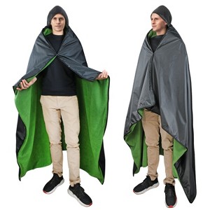 Catalonia Waterproof Outdoor Blanket for Cold Weather, Windproof Stadium Blankets for Sport Events, Wearable Weatherproof Blanket - 1 of 4