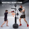 VEVOR Boxing Speed Trainer, Punching Bag with Stand, Reflex Boxing Bag for Teens & Adults, Height Adjustable Free Standing Strike Bag Set - 4 of 4