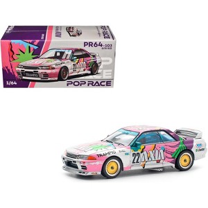 GTR R32 RHD #22 "Axia" Group A "Japanese Touring Car Championship" (1991) 1/64 Diecast Model Car by Pop Race - 1 of 4