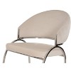 CAVINAS Velvet Accent Chair with High Backrest and Metal Legs,Modern Upholstered Living Room Chairs,Reading Chairs for Living Room - 4 of 4