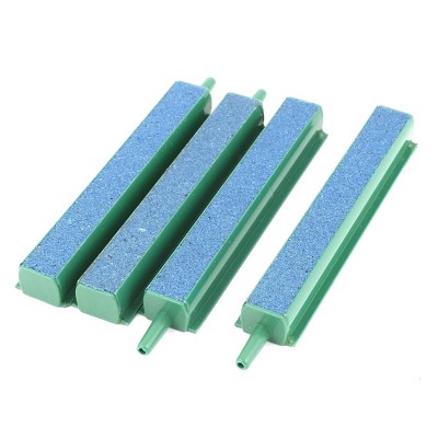Unique Bargains Plastic Aquarium Blue Bubble Air Stone 4" Length 4 Pcs