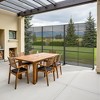 72"H Black 3-Panel Woven Room Divider Decorative Metal Privacy Screen Garden Arbor Freestanding Patio Trellis - 3 of 4