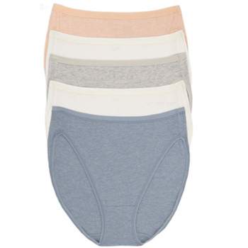 Felina Women's Organic Cotton Stretch Hi Cut Panty 5-pack Underwear (urban  Neutrals, Small) : Target
