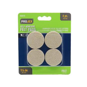 Projex Felt Protective Pad Brown Round 7/8 in. W 8 pk