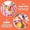 Joyfy 34Pcs Kids Grill Playset, Pretend Play Kitchen Toy, Cooking Toy Set, BBQ Grill Toy Gifts for 2 3 4 Year Old Boys & Girls - 4 of 4