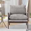 Coolbibila-Modern Velvet Accent Chair,Leisure Chair,Upholstered Dining Armchair,Thick Seat Cushion Home Office Chair,Wooden Living Room Chair - 2 of 4