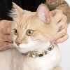 DIPHDA™ Luxury Dog Collar & Cat Collar Triangle Crystal Charm - Handmade Solid Brass w/ Brown Tiger Eye Crystal Jewelry Slider Charms - 4 of 4