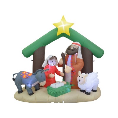 Jeco Inc. 7' Nativity Scene Inflatable Christmas Decoration