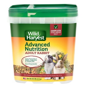 Wild Harvest Advanced Nutrition Alfalfa Hay and Vegetable Flavor Rabbit Dry Food - 4.5lb - 1 of 4