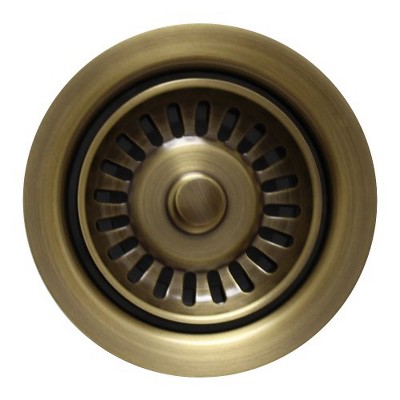 ALFI 3 1/2 Waste Disposer Trim with Matching Basket Strainer for Deep Fireclay Sinks