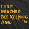 Mens Funny T Shirts Ive Reached Bee Keeping Age Sarcastic Beehive Graphic Tee For Men - Crazy Dog Men's T Shirt - 2 of 4