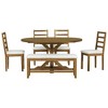 Whisen 6-Piece Dining Table Set with Leaf - 3 of 4