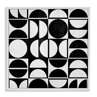 Stupell Industries Black & White Arch Pattern, 12" x 12"