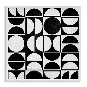 Stupell Industries Black & White Arch Pattern, 12" x 12" - 1 of 4