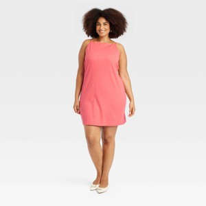 Women's Knit Ballerina Mini Dress - A New Day™ - 1 of 3