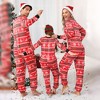 Family Matching Christmas Pajamas Front Zipper One Piece Pajamas wiht Pocket Holiday Pajamas Fleece-Lined Sleepwear Matching Jammies - 4 of 4