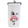 Kay Dee Designs 28.0 Inch Flamingo/Skeleton Hand Towel Bat Witches Hat Kitchen Towel - 3 of 3