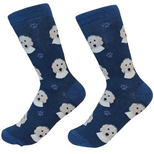 E & S Pet 14.0 Inch Goldendoodle Socks Premium Soft Quality Crew Socks - 1 of 3