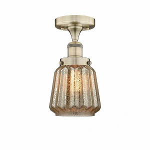 Chatham - 1 Light Semi-Flush Mount In Industrial Style-8.25 Inches Tall and 6.5 Inches Wide - 1 of 1