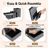 iMountek"3-Step Foldable Pet Stair Ramp with Scratcher, Storage & Pet House for Small/Medium Pets, 165LBS"Grey - 4 of 4