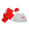Fun World Red and White Plush Velour Santa Claus  Adult Christmas Costume Suit - One Size - 2 of 2