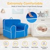 Costway Kids Sofa Toddler Foam Filled Armchair w/ Velvet Fabric Baby Perfect Gift Pink\Blue - 4 of 4