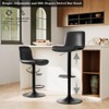 ODK Bar Stools Set of 2 Adjustable Faux Leather Upholstered Swivel Bar Stools, Counter Height Bar Chairs with Back and Footrest for Bar,Dining Room - 4 of 4