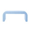 Kumasinova 44" U-Shaped Modern Teddy Fabric Accent Ottoman Bench for Living Room,Set of 3,Stackable End of Bed Bench,End Table&Stools - 4 of 4