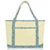 Dalix Owl Tote Shoulder Bag Natural Cotton Canvas - 2 of 4