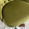 Modern Swivel Barstools, Home Office Chair, PU Leather Upholstered, Height Adjustable, 360° Swivel, Comfortable Back Support for Bedroom Home Vanity - 4 of 4