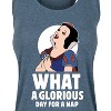 Women's - Disney Princess - Snow White Nap Graphic Racerback Tank - 2 of 4