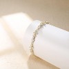 Crysdue Wedding Bridal Link Bracelet for Brides Bridesmaids, Marquise Cubic Zirconia Tennis Bracelets for Women Prom Jewelry - 4 of 4