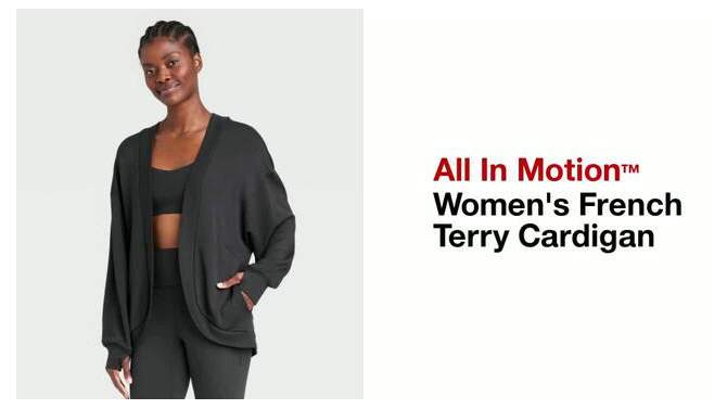 Women's French Terry Cardigan - All In Motion™, 2 of 12, play video