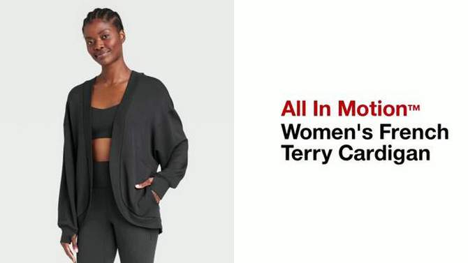 Women's French Terry Cardigan - All In Motion™, 2 of 9, play video