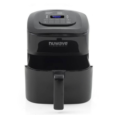 Newest Model w/ Improved Features NuWave Brio Digital Air Fryer Black 