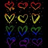 Adult Design By Humans Rainbow Pride Hearts By Classmates Tank Top - 2 of 2