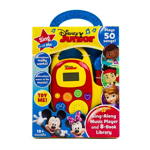 Disney Junior Sing With Me Sing Along Music Player And 8 Book Library Target - mickey mouse clubhouse roblox id loud