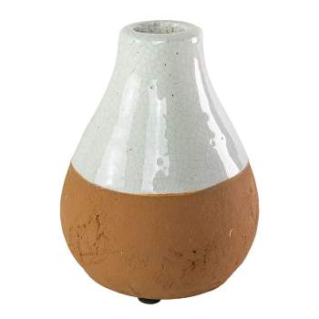 Terracotta Dipped Terracotta Bud Vase - Foreside Home & Garden