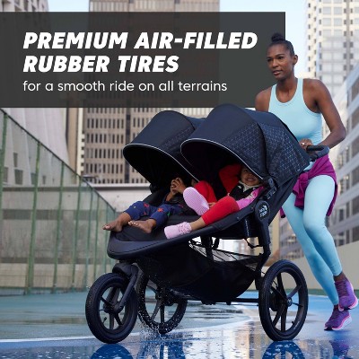 Summit X3 Double All-Terrain Black Aluminium Jogging Stroller