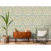 Holden Vintage Mirrored Floral Cream Wallpaper: Non-Pasted Botanical Design, Paper Material, Washable Matte Finish, 56 Sq Ft Coverage - 3 of 4