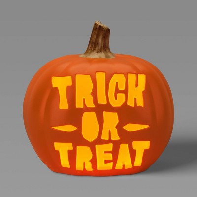 18" Lit Pumpkin with Timer Full Blow Mold Halloween Decorative Prop - Hyde and EEK! Boutique™