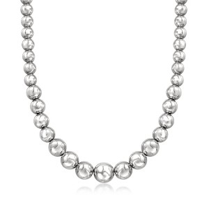 Ross-Simons Italian Sterling Silver Graduated Bead Necklace - 1 of 2