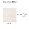 Unique Bargains 3D Small Self-Adhesive A to Z 1 to 9 Alphabet Number Resin Stickers 4 Sheets - 2 of 4