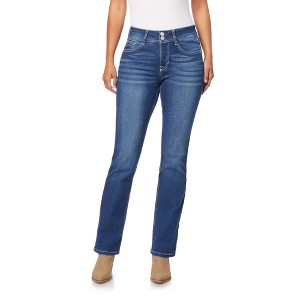 Angels Forever Young Women's Curvy Bootcut Mid-Rise Jeans Available in Standard and Plus Sizes - 1 of 3