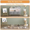 Kids bookcase with Collapsible Fabric Drawers, Children's Book Display, Toy Storage Cabinet Organizer - 3 of 4