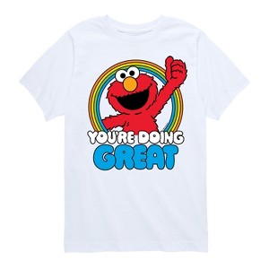 Boys' - Sesame Street - Elmo Youre Doing Great Short Sleeve Graphic T-Shirt - 1 of 4