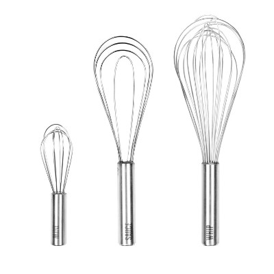 Stainless Steel Mini and Sauce Whisk Set of 3
