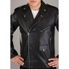 HalloweenCostumes.com Grease Adult T-Birds Embroidered Jacket Costume Mens, Black 50's Pleather Biker Jacket. - 2 of 4